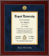 Regent University Presidential Gold Engraved Diploma Frame in Jefferson
