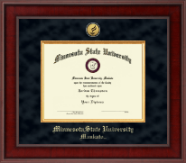 Minnesota State University, Mankato Presidential Gold Engraved Diploma Frame in Jefferson