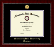 Minnesota State University, Mankato diploma frame - Gold Engraved Medallion Diploma Frame in Sutton