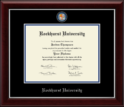 Rockhurst University diploma frame - Masterpiece Medallion Diploma Frame in Gallery Silver