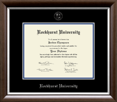 Rockhurst University diploma frame - Silver Embossed Diploma Frame in Devonshire