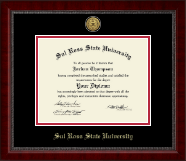 Sul Ross State University diploma frame - Gold Engraved Medallion Diploma Frame in Sutton