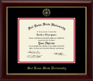 Sul Ross State University Gold Embossed Diploma Frame in Gallery