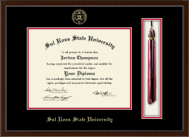 Sul Ross State University diploma frame - Tassel & Cord Diploma Frame in Delta