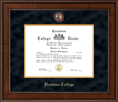 Ursinus College diploma frame - Presidential Masterpiece Diploma Frame in Madison