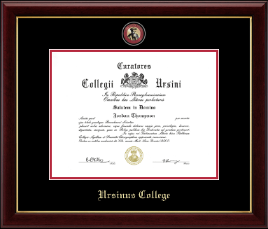 Ursinus College diploma frame - Masterpiece Medallion Diploma Frame in Gallery