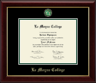 Le Moyne College Masterpiece Medallion Diploma Frame in Gallery