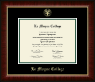Le Moyne College diploma frame - Gold Embossed Diploma Frame in Murano