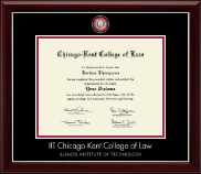 Chicago-Kent College of Law Masterpiece Medallion Diploma Frame in Gallery Silver