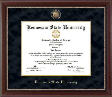 Kennesaw State University diploma frame - Masterpiece Medallion Diploma Frame in Chateau