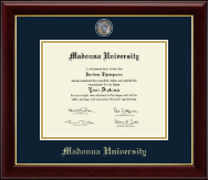 Madonna University diploma frame - Masterpiece Medallion Diploma Frame in Gallery