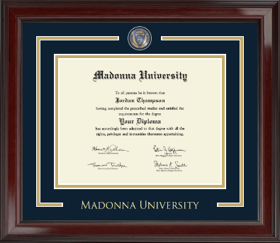 Madonna University diploma frame - Showcase Edition Diploma Frame in Encore