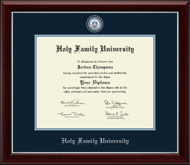 Holy Family University diploma frame - Masterpiece Medallion Diploma Frame in Gallery Silver
