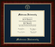 Madonna University diploma frame - Gold Embossed Diploma Frame in Murano