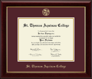St. Thomas Aquinas College diploma frame - Gold Embossed Diploma Frame in Gallery