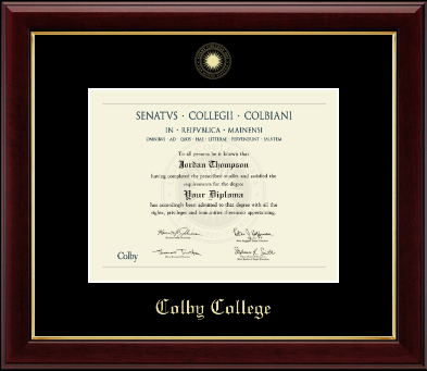 Colby College diploma frame - Gold Embossed Diploma Frame in Gallery