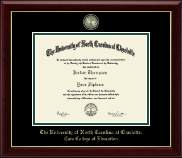 The University of North Carolina at Charlotte diploma frame - Masterpiece Medallion Diploma Frame in Gallery
