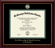 The University of North Carolina at Charlotte diploma frame - Masterpiece Medallion Diploma Frame in Gallery