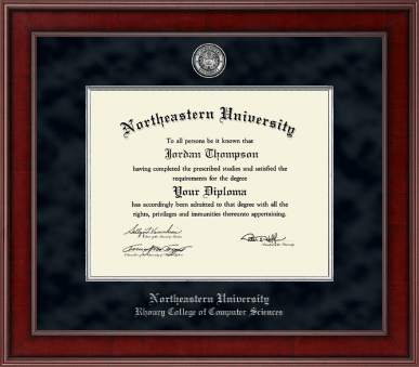Northeastern University diploma frame - Presidential Masterpiece Diploma Frame in Jefferson