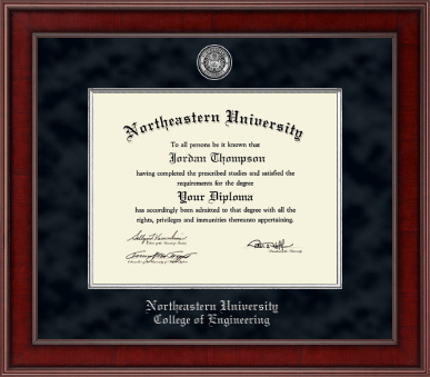 Northeastern University diploma frame - Presidential Masterpiece Diploma Frame in Jefferson