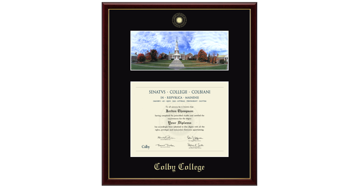 Campus Scene Diploma Frame in Galleria Colby College - Item #326769 ...