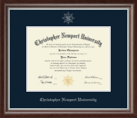 Silver Embossed Diploma Frame