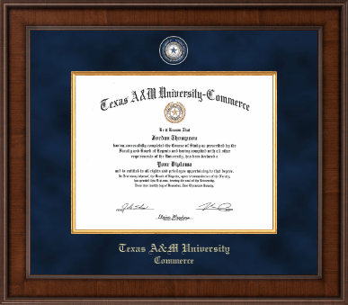 Texas A&M University - Commerce diploma frame - Presidential Masterpiece Diploma Frame in Madison