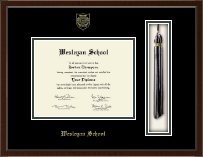 Wesleyan School at Norcross Tassel Edition Diploma Frame in Delta