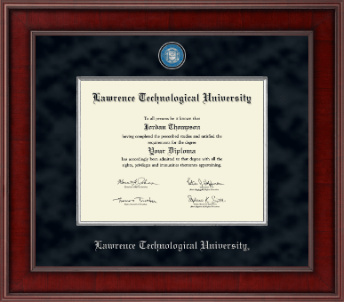 Lawrence Technological University diploma frame - Presidential Masterpiece Diploma Frame in Jefferson