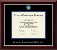 Lawrence Technological University diploma frame - Masterpiece Medallion Diploma Frame in Gallery Silver