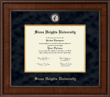 Siena Heights University diploma frame - Presidential Masterpiece Diploma Frame in Madison