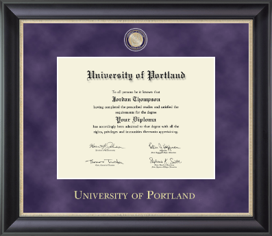 University of Portland diploma frame - Regal Edition Diploma Frame in Noir