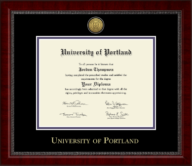 University of Portland diploma frame - Gold Engraved Medallion Diploma Frame in Sutton