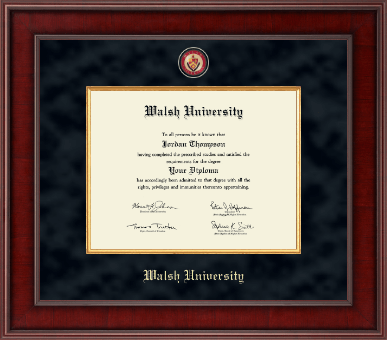 Walsh University diploma frame - Presidential Masterpiece Diploma Frame in Jefferson