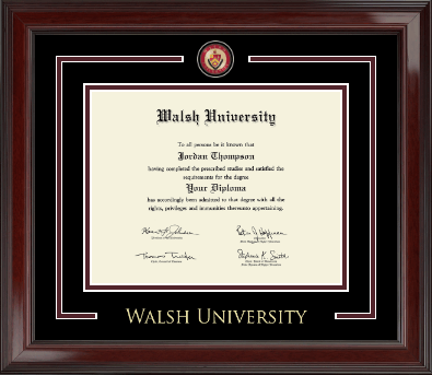 Walsh University diploma frame - Showcase Edition Diploma Frame in Encore