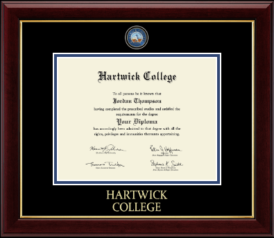Hartwick College diploma frame - Masterpiece Medallion Diploma Frame in Gallery