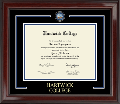 Hartwick College diploma frame - Showcase Edition Diploma Frame in Encore