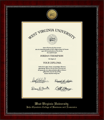 West Virginia University diploma frame - Gold Engraved Medallion Diploma Frame in Sutton