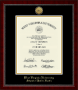 West Virginia University diploma frame - Gold Engraved Medallion Diploma Frame in Sutton