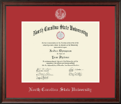 North Carolina State University diploma frame - Silver Embossed Diploma Frame in Studio
