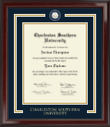 Charleston Southern University diploma frame - Showcase Edition Diploma Frame in Encore