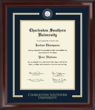 Charleston Southern University diploma frame - Showcase Edition Diploma Frame in Encore