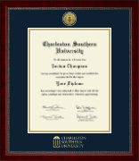 Charleston Southern University diploma frame - Gold Engraved Medallion Diploma Frame in Sutton