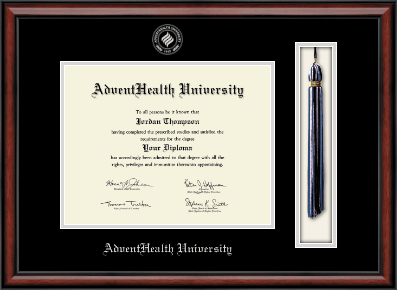 AdventHealth University diploma frame - Tassel & Cord Diploma Frame in Southport