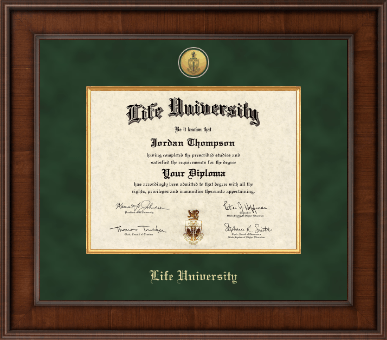 Life University diploma frame - Presidential Gold Engraved Diploma Frame in Madison