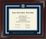 Lamar State College - Port Arthur diploma frame - Showcase Edition Diploma Frame in Encore