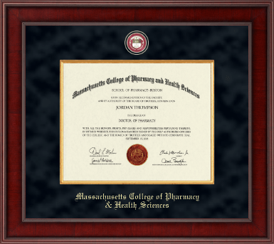 Massachusetts College of Pharmacy & Health Sciences diploma frame - Presidential Masterpiece Diploma Frame in Jefferson