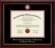 Massachusetts College of Pharmacy & Health Sciences Masterpiece Medallion Diploma Frame in Gallery