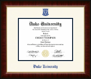 Duke University Dimensions Diploma Frame in Murano