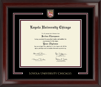Loyola University Chicago diploma frame - Showcase Edition Diploma Frame in Encore